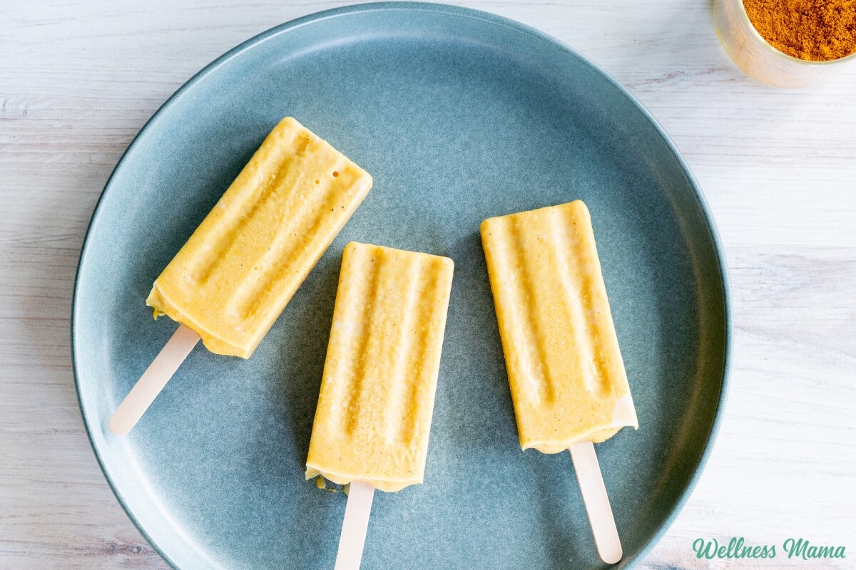 Turmeric Mango Popsicles With Coconut Milk Turmeric Mango Popsicles With Coconut Milk